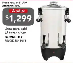 City Club Bornoto urna para café 45 tazas silver oferta