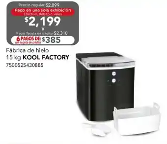 City Club Kool factory fábrica de hielo oferta