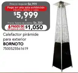 City Club Bornoto calefactor pirámide para exterior oferta