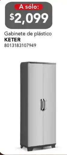 City Club Keter gabinete de plástico oferta