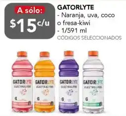 City Club Gatorlyte - naranja, uva, coco o fresa-kiwi oferta