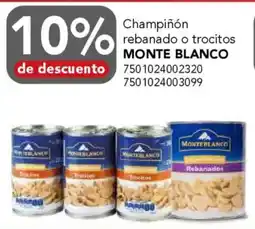 City Club Monte blanco champiñón rebanado o trocitos oferta
