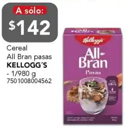 City Club Kellogg's cereal all bran pasas oferta