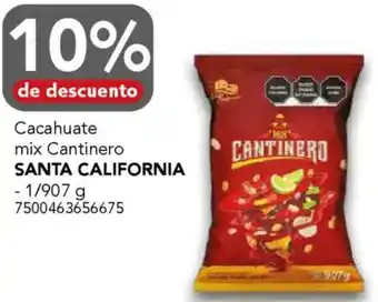 City Club Santa california cacahuate mix cantinero oferta