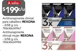 City Club Rexona antitranspirante clinical para caballero oferta
