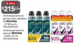City Club Rexona antitranspirante en aerosol para caballero v8 oferta