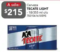 City Club Tecate light cerveza oferta