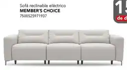 City Club Member's choice sofá reclinable eléctrico oferta