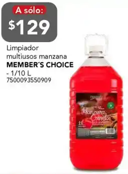 City Club Member's choice limpiador multiusos manzana oferta