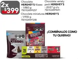 City Club Hershey's chocolate variety kisses oferta