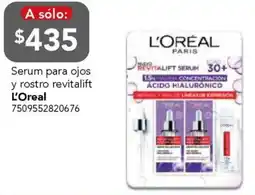 City Club L'oreal serum para ojos y rostro revitalift oferta