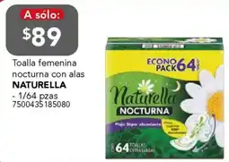 City Club Naturella toalla femenina nocturna con alas oferta