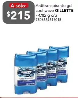 City Club Gillette antitranspirante gel cool wave oferta