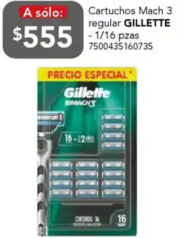 City Club Gillette cartuchos mach 3 regular oferta