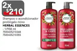 City Club Herbal essences shampoo o acondicionador prolóngalo ricino oferta