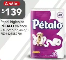 City Club Pétalo papel higiénico balance oferta