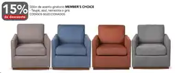 City Club Member's choice sillón de acento giratorio oferta