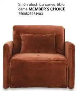 City Club Member's choice sillón eléctrico convertible cama oferta