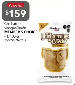 City Club Member's choice chicharrón vinagre/limón oferta
