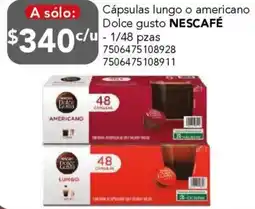 City Club Nescafé cápsulas lungo o americano dolce gusto oferta