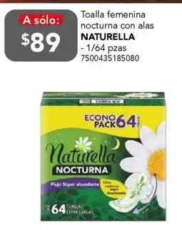 City Club Naturella toalla femenina nocturna con alas oferta