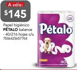 City Club Pétalo papel higiénico balance oferta
