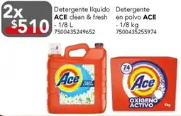 City Club Ace detergente líquido detergente clean & fresh oferta