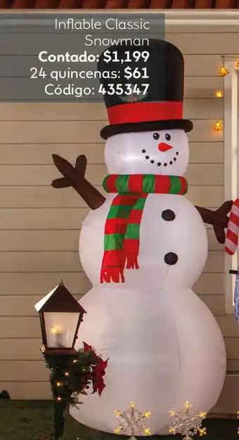 Coppel Inflable Classic Snowman oferta