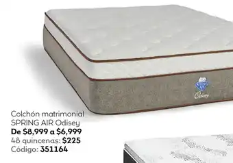 Coppel SPRING AIR Odisey colchón matrimonial oferta