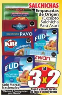 Casa Ley SAICHICHAS empacadas de origen oferta