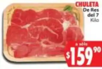 Casa Ley Chuleta de res del 7 oferta