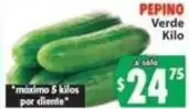 Casa Ley Pepino verde oferta
