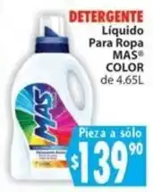 Casa Ley MAS Color detergente liquido oferta