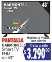 Casa Ley Harmontec Smart TV FHD 43" oferta