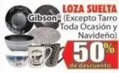 Casa Ley Gibson loza suelta oferta