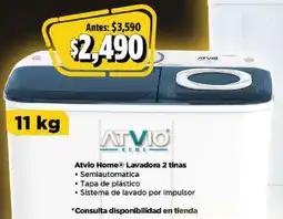 Bodega Aurrerá Atvio Home Lavadora 2 tinas 11 kg oferta