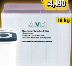 Bodega Aurrerá Atvio Home Lavadora 2 tinas 18 kg oferta