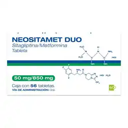 Farmacias Benavides 50 mg Sitagliptina/850 mg Metformina oferta