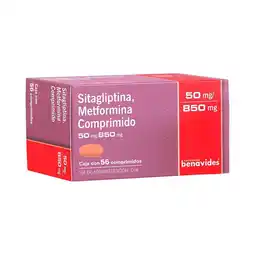 Farmacias Benavides 50 mg Sitagliptina/850 mg Metformina oferta