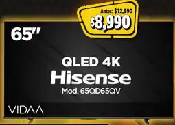 Bodega Aurrerá Hisense qled 4k 65" oferta