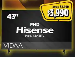 Bodega Aurrerá Hisense fhd 43" oferta