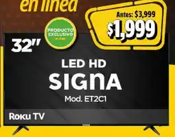 Bodega Aurrerá Signa led hd 32" oferta
