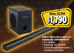 Bodega Aurrerá Aiwa barra de sonido con oferta