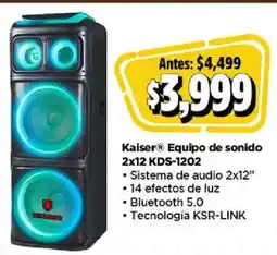 Bodega Aurrerá Kaiser equipo de sonido oferta