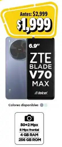 Bodega Aurrerá Zte blade v70 max 6.9" oferta