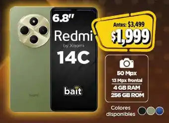 Bodega Aurrerá Xiaomi Redmi 14C 6.8" oferta