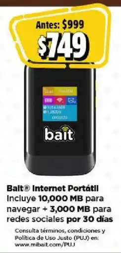 Bodega Aurrerá Bait internet portátil oferta