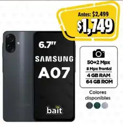 Bodega Aurrerá Samsung A07 6.7" oferta