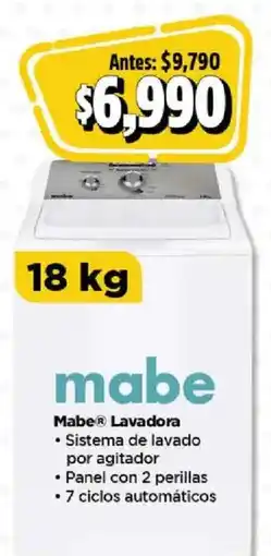 Bodega Aurrerá Mabe lavadora oferta