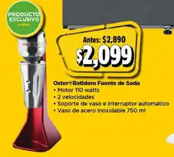 Bodega Aurrerá Oster batidora fuente de soda oferta